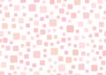 Rectangular template with squares. Simple girly background.