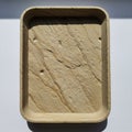 A rectangular tray with rounded corners, featuring a textured surface that resembles Royalty Free Stock Photo