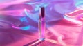 A rectangular tube in a holographic finish concealing a longlasting liquid lipstick with a matte finish