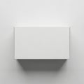 White background. The box features clean lines and sharp edges, Royalty Free Stock Photo