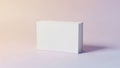 Rectangular White Box on a Soft Pink and Purple Gradient Background Keywords: white box Royalty Free Stock Photo