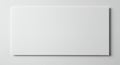 A rectangular white canvas is centered against a plain, light gray background. The Royalty Free Stock Photo
