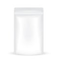 Rectangular white gray resealable storage packaging bag