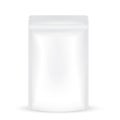 Rectangular white gray resealable storage packaging bag Royalty Free Stock Photo