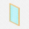 Rectangular window frame icon, isometric 3d style Royalty Free Stock Photo