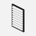 Rectangular window frame icon, simple black style Royalty Free Stock Photo