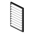 Rectangular window frame icon, simple black style Royalty Free Stock Photo