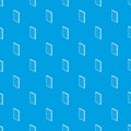 Rectangular window frame pattern vector seamless blue Royalty Free Stock Photo