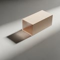 A rectangular wooden block is positioned Royalty Free Stock Photo