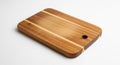 Rectangular wooden cutting board with a smooth, polished surface displaying natural Royalty Free Stock Photo