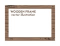 Rectangular wooden frame.