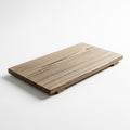 Rectangular wooden serving tray with distinct wood grain patterns image photo Royalty Free Stock Photo