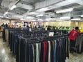 Recto, Manila, Philippines - Inside an ukay ukay shop, a thrift store selling secondhand items Royalty Free Stock Photo