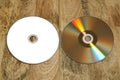 Recto verso from dvd disk isolated Royalty Free Stock Photo