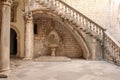 Rector's Palace courtyard. Dubrovnik. Croatia Royalty Free Stock Photo