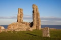 Remains of Reculver Church Towers Bathed in Late Afternoon Sun Royalty Free Stock Photo