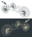 Recumbent bike blueprint