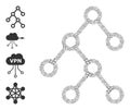 Recursion Binary Tree Icon Self Collage Royalty Free Stock Photo