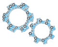 Gears Recursion Composition of Itself Icons