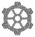 Gear Recursive Composition of Itself Icons Royalty Free Stock Photo