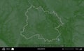 Recyca District outlined, Belarus. Physical Royalty Free Stock Photo