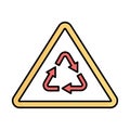 Recyclable fill inside vector icon which can easily modify or edit Royalty Free Stock Photo