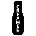 A bottle of creamer in silhouette Royalty Free Stock Photo