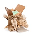 Recyclable packaging material Royalty Free Stock Photo