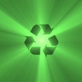 Recyclable sign green light flare