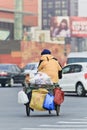 Recyclable trash collector in Beijing