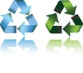 Recycle 3d symbol Royalty Free Stock Photo
