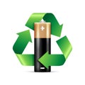 Recycle battery icon - environmental protection