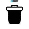 Recycle bin icon or logo isolated sign symbol vector illustration Royalty Free Stock Photo