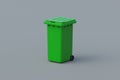 Recycle bin. Plastic garbage can. Waste collection. Trash container. Dustbin for different junk. Royalty Free Stock Photo