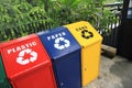 Recycle bins Royalty Free Stock Photo