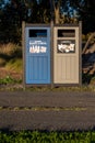 Recycle bins in California Royalty Free Stock Photo