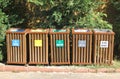 Recycle bins for waste segregation