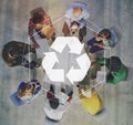 Recycle Biodegradeable Solution Empower Graphic Concept Royalty Free Stock Photo