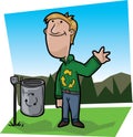 Recycle boy Royalty Free Stock Photo