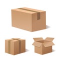 Recycle brown box packaging Royalty Free Stock Photo