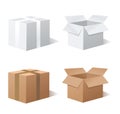 Recycle brown box packaging Royalty Free Stock Photo