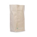 Recycle brown paper bag mockup on white Royalty Free Stock Photo