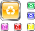 Recycle Button Royalty Free Stock Photo