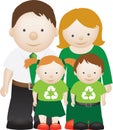 Recycle eco friendly family