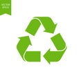 Recycle eco symbol, biodegradable icon.Recycled cycle arrows isolated. Green renew environmental of earth. Recycle logo for Royalty Free Stock Photo