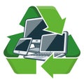 Recycle electronic devices Royalty Free Stock Photo