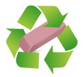 Recycle eraser illustration design Royalty Free Stock Photo