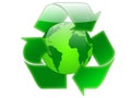 Recycle globe