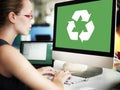 Recycle Green Environment Conservation Eco Concept Royalty Free Stock Photo