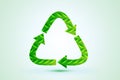 Recycle green leaf arrow logo vector Royalty Free Stock Photo